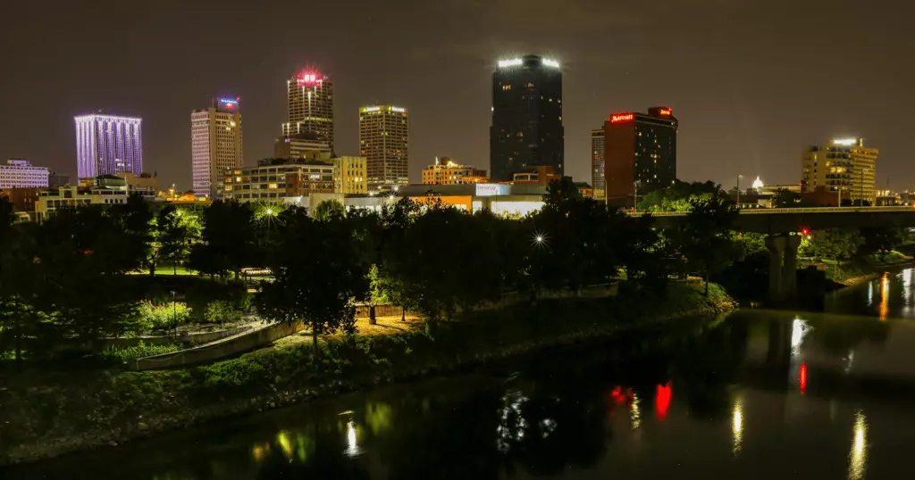 Arkansas - Downtown Little Rock At Night
