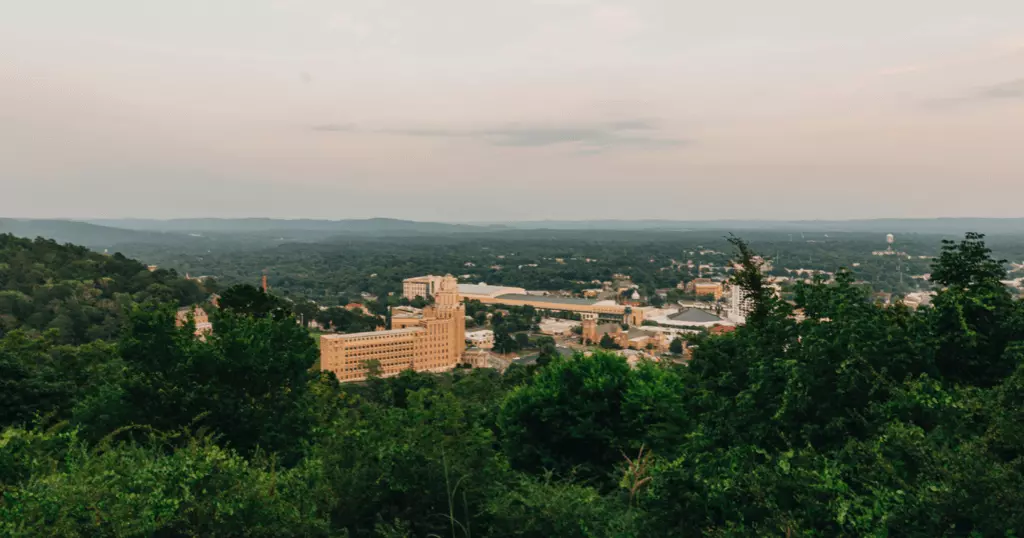 Arkansas - View of Hot Springs Arkansas from the National Park